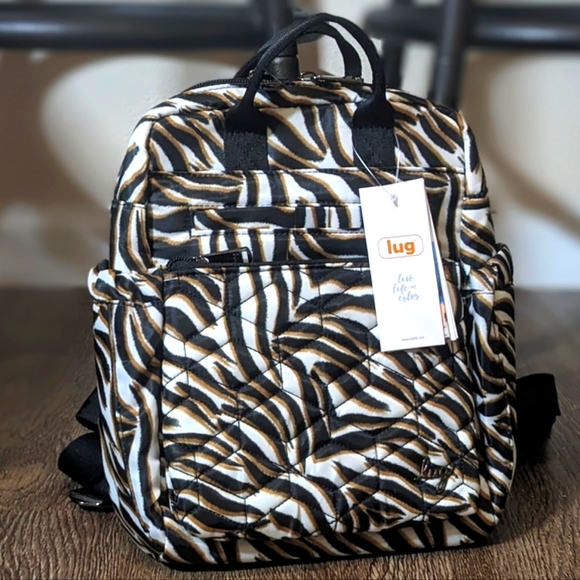 lug Handbags - Lug Dodger Mini Backpack - Zebra Sand, NWT (DISCONTINUED!)